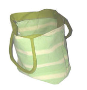 Stripe Design Canvas Beach Tote Bag