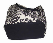 Flower Print Canvas Beach Bag
