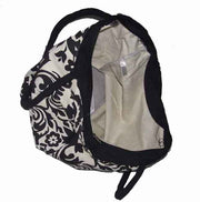 Flower Print Canvas Beach Bag