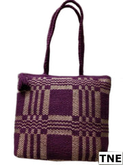 Handloom Fabric Designer Jute Bag