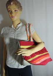 Cotton Hand-loom Durries Rug Bag