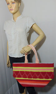 Cotton Hand-loom Durries Rug Bag