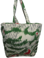 flower Canvas Beach bag