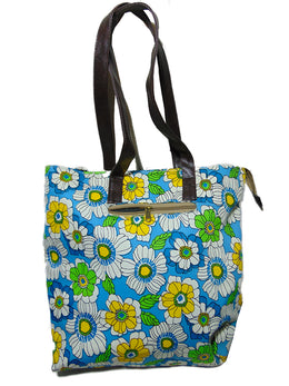 Floral canvas Beach bag Tote Bag