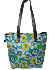 Floral canvas Beach bag Tote Bag