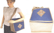 JUTE CANVAS SHOULDER BAG