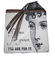 Canvas Toiletry Bag With Leather Trims