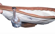 Canvas Toiletry Bag With Leather Trims