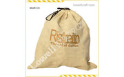 LOGO PRINTED COTTON  DRAWSTRING  BAG