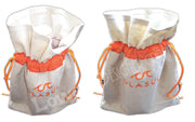 LAMINATED CANVAS DRAWSTRING BAG