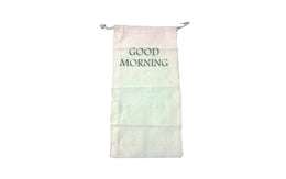DRAWSTRING COTTON MUSLIN GOOD MORNING BAG