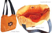 CANVAS PU HANDLE BAG