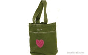 HEART DESIGNS CANVAS BAG