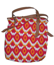 Ikat print  Cotton Canvas Bag