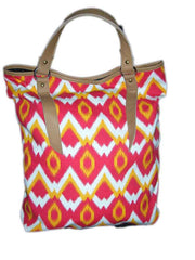 Ikat print  Cotton Canvas Bag