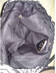 Ikat Print Cotton Canvas Bag