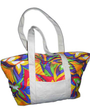 Flower Print Canvas Bag