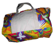 Flower Print Canvas Bag