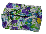Flower Printed Cotton Banana Style Bag