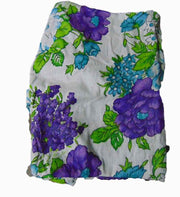 Flower Printed Cotton Banana Style Bag
