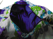 Flower Printed Cotton Banana Style Bag