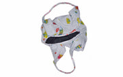CORAL PRINTED COTTON FOLDABLE BAG