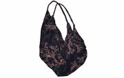 CORAL PRINTED COTTON FOLDABLE BAG