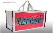 LAMINETED CANVAS SHOPPING BAG