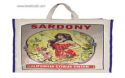 LAMINETED CANVAS SHOPPING BAG