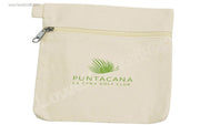 CANVAS COSMETIC POUCH WITH LOGO
