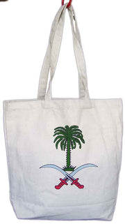 Tree Print Cotton Beach Bag