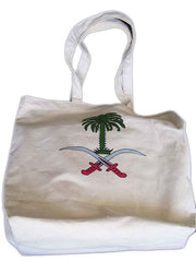 Tree Print Cotton Beach Bag