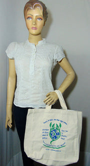 Print Canvas Shopping Bag