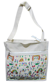 Textile print Canvas Crossbody Bag
