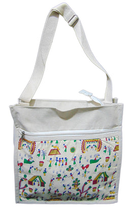 Textile print Canvas Crossbody Bag