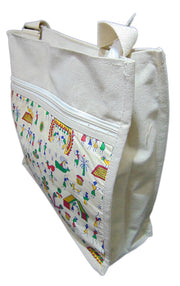 Textile print Canvas Crossbody Bag