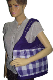 Canvas Check Design Bag