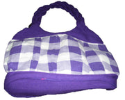 Canvas Check Design Bag