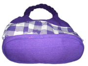 Canvas Check Design Bag