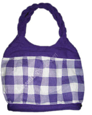 Canvas Check Design Bag