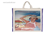 LAMINETED CANVAS SHOPPING BAG