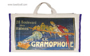 LAMINETED CANVAS SHOPPING BAG
