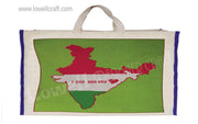 LAMINETED CANVAS SHOPPING BAG