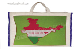 LAMINETED CANVAS SHOPPING BAG