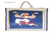 LAMINETED CANVAS SHOPPING BAG