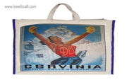 LAMINETED CANVAS SHOPPING BAG