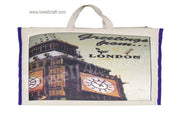 LAMINETED CANVAS SHOPPING BAG