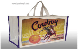 LAMINETED CANVAS SHOPPING BAG