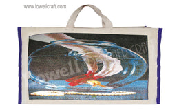 LAMINETED CANVAS SHOPPING BAG