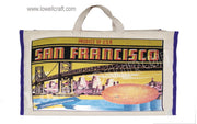 LAMINETED CANVAS SHOPPING BAG
